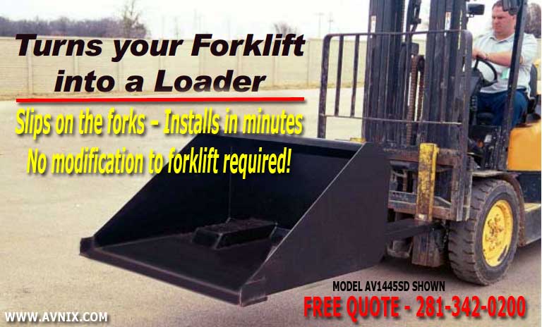 Self Dumping Front End Loader Bucket Forklift Attachments For Sale - Free Quotes