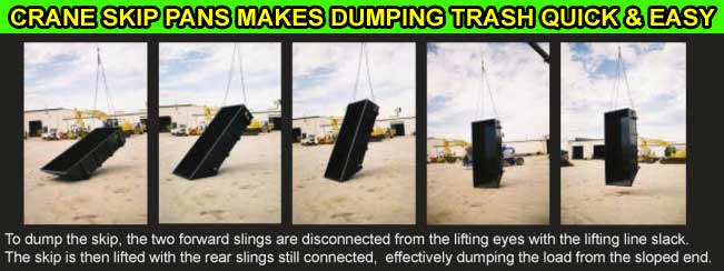 Crane Trash Skip Pans