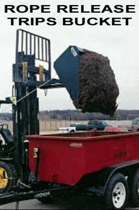 Dumping Bucket Fork Lift Atachment