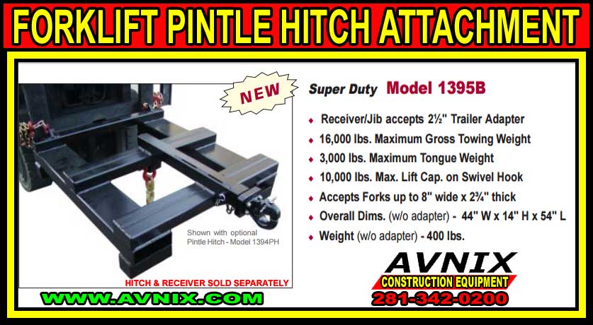 Forklift Pintel Hitch Attachment For Sale Cheap
