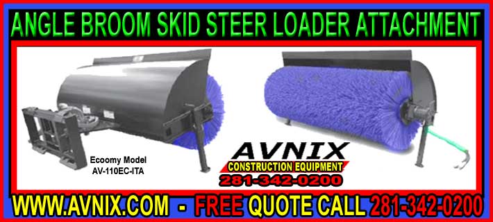 Angle Broom Skid Steer Loader Attachment For Sale At Wholesale Prices