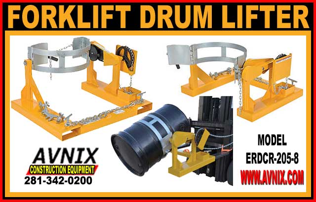 Forklift Drum Attachment For Sale Cheap Discount Pricing