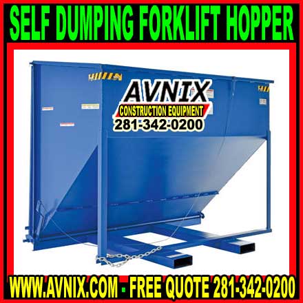 Self Dumping Forklift Hoppers For Sale Wholesale Prices
