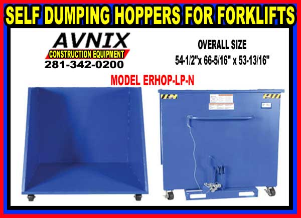 Self Dumping Hoppers For Forklift For Sale At Cheap Wholesale Prices