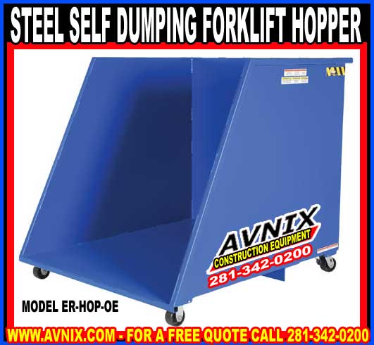 Steel Self Dumping Forklift Hopper For Sale Wholesale Prices