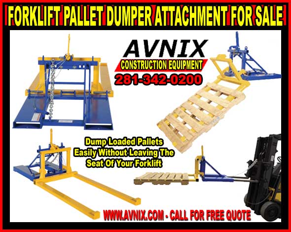 Heavy Duty Pallet Dumper Forklift Attachment On Sale Now!