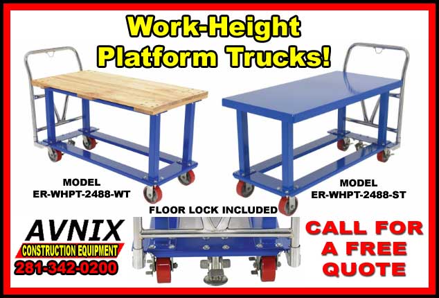 Work Height Platform Trucks For Sale At Discount Prices