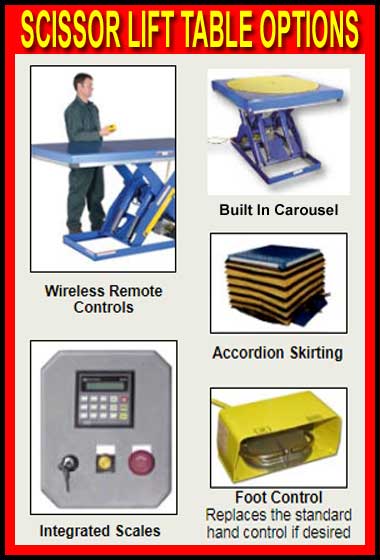 Discount Scissor Lift Table Options For Sale