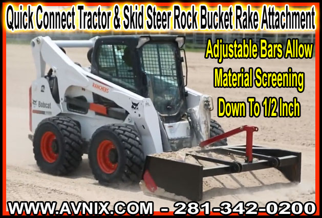 Discount Quick Connect Skid Steer Rock Bucket Attachment For Sale Cheap Manufacturer Direct Prices Made 100% In America